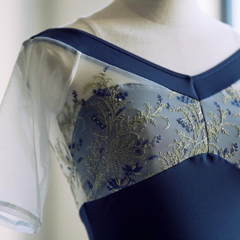 チャコット ハーフスリーブトップ ネイビー Lサイズ タグ付き 新品