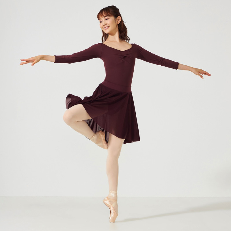 ☆8分袖レオタード 商品ページ | チャコットオンラインショップ