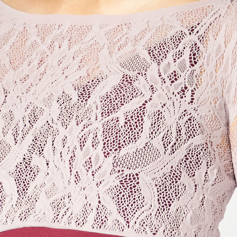 ノーソイングニット】7分袖レオタード 商品ページ | チャコット