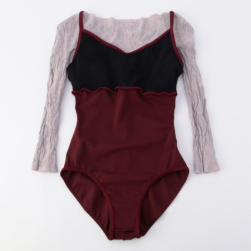 ノーソイングニット】7分袖レオタード 商品ページ | チャコット