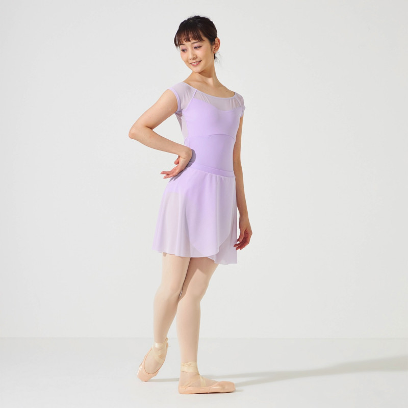 Y6043★チャコット/ L /グリーン系/花柄/サテン/スカート/社交ダンス Y☆チャコット/ L /グリーン系/花柄/サテン/スカート/社交ダンス