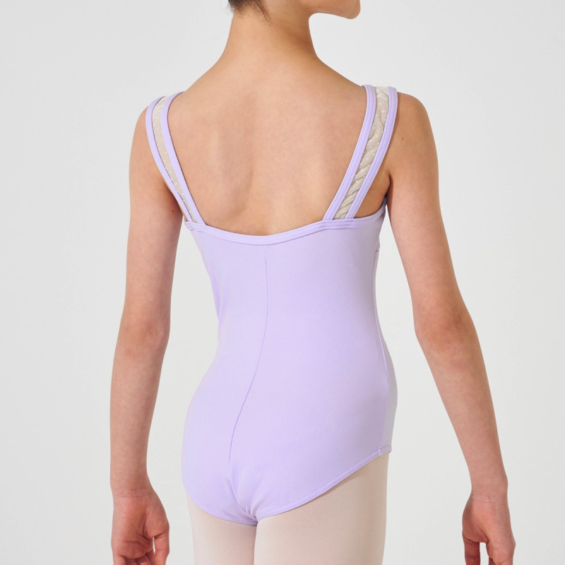 チャコット　紫とベージュベロアレオタード チャコット 紫とベージュベロアレオタード チャコット 紫とベージュ