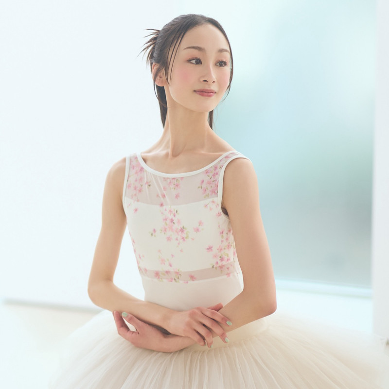 メイさん限定☆ 青空&桜レオタード 新品 ♪【MAY NAGAHISA】ジュニア ノースリーブレオタード 商品ページ