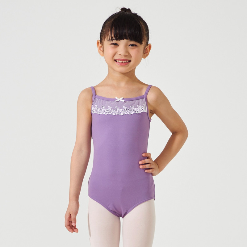 【チャコット】Chacottレオタード メッシュ 紫 Sサイズ ☆キャミソールレオタード 商品ページ | BALLET ｜ チャコット