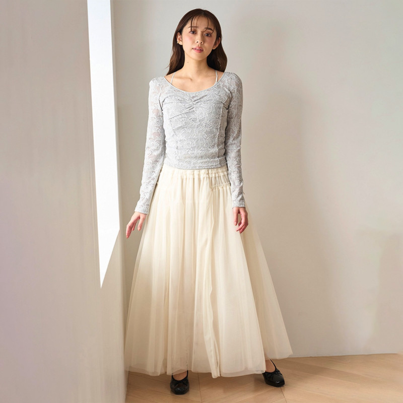 チャコット　チュールスカート　グリーン チャコット チュールスカート グリーン チュールスカート（スカート