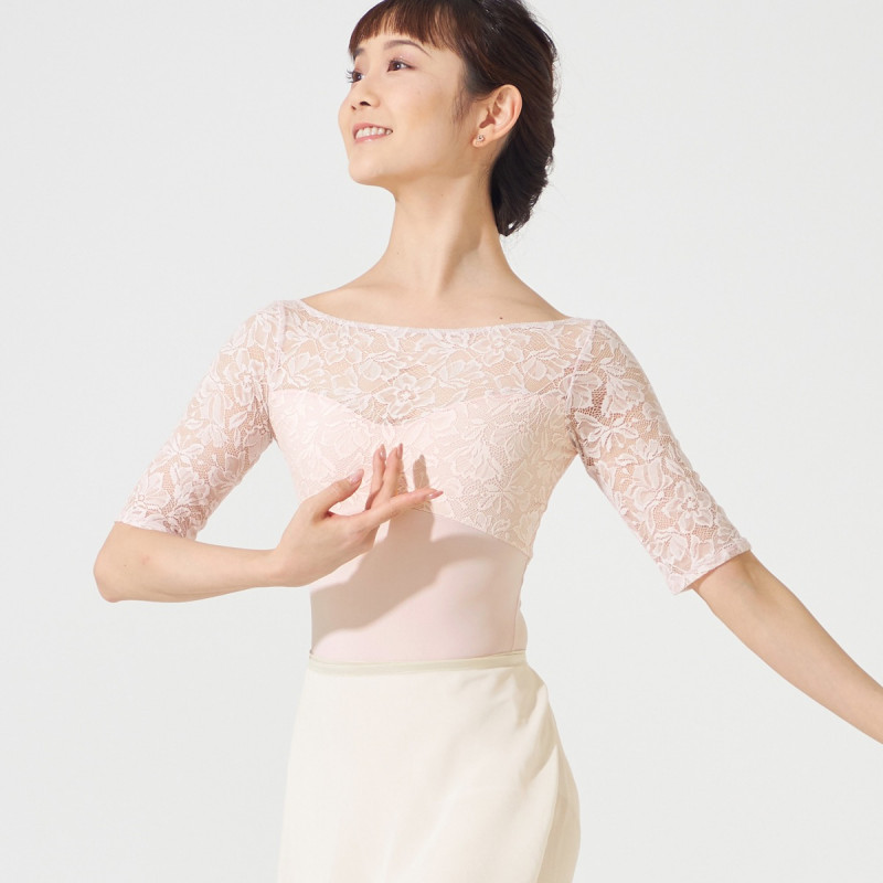 Nela ライン】ハーフスリーブレオタード 商品ページ | チャコット