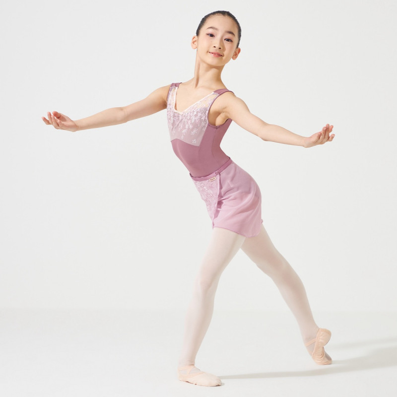 チャコット Nela 花柄バレエレオタード&スカート チャコットNela バレエスカート チャコット Nela 花柄バレエレオタード