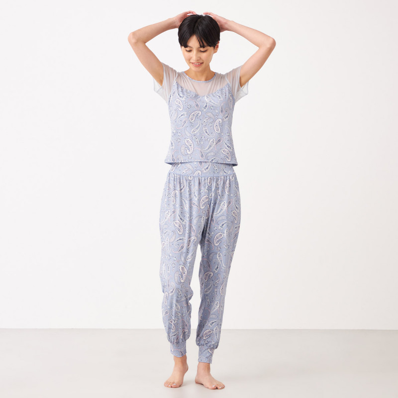 チャコット　ペイズリープリント　ヨガウェア　セットアップ　Mサイズ チャコット ペイズリープリント ヨガウェア セットアップ Mサイズ