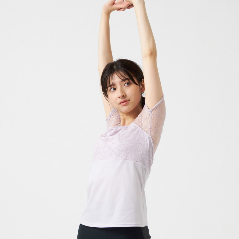 チャコット　レースコンビスクエアネックトップス レースコンビスクエアネックトップ 商品ページ | チャコットオンライン
