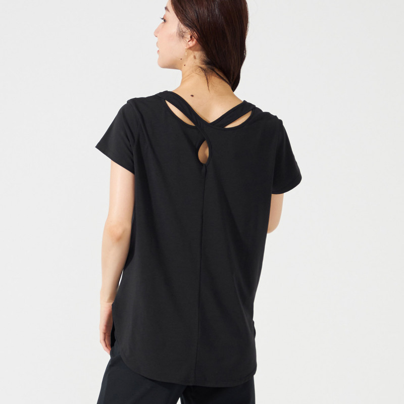 バッククロスアクセントTシャツ 商品ページ | チャコットオンライン