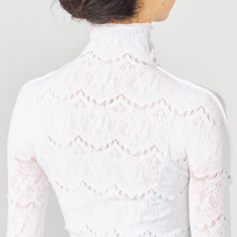 Chacott　チャコット ノーソーイングニット ホワイト　Ｓ〜М Chacott（チャコット）の「【ノーソーイングニット】スノークリスタル