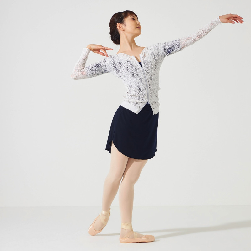 ノーソーイングニット】レーシージップアップニットトップ 商品ページ