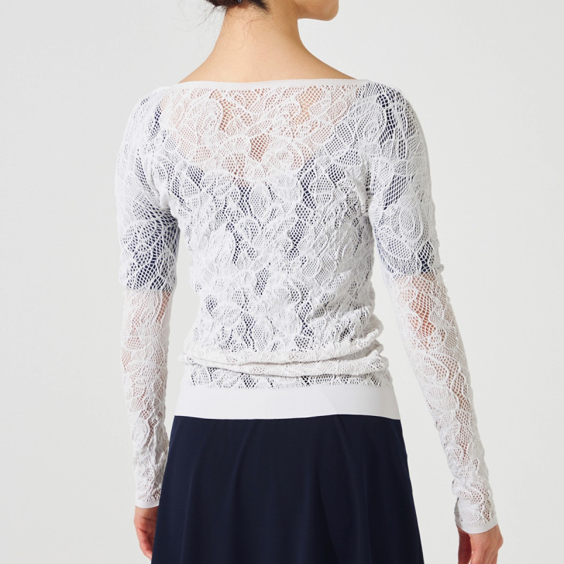 チャコット　ノーソーイングニット　ドレープスリーブハイネック ノーソーイングニット】カップ付きハイネックトップ 商品ページ