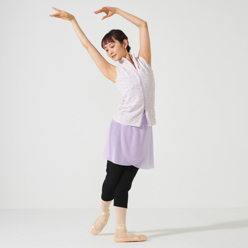 チャコット/ベスト/S ノーソーイングニット】レーシーバレエニットベスト 商品ページ