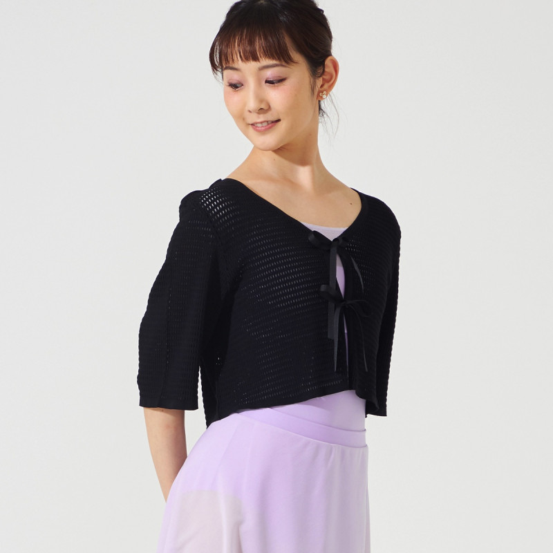 ノーソーイングニット】2wayメッシュニットボレロ 商品ページ