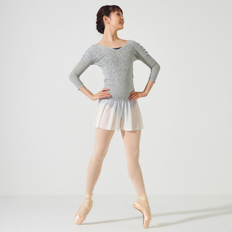 ノーソーイングニット】レーシーVネックニットトップ 商品ページ