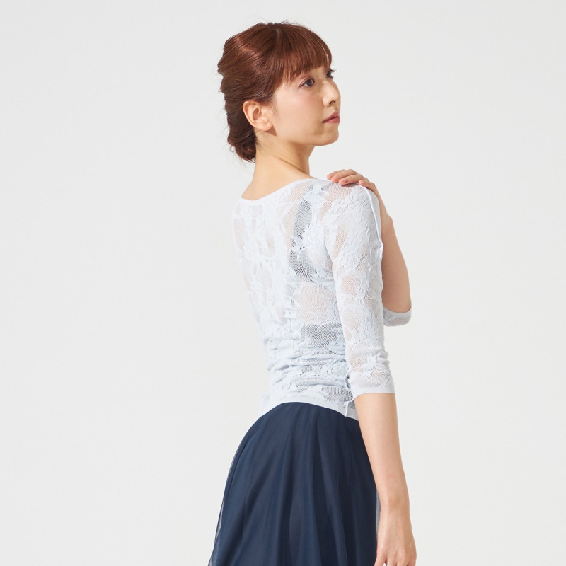 ノーソーイングニット】キシリトールシアーレース2Wayトップ 商品