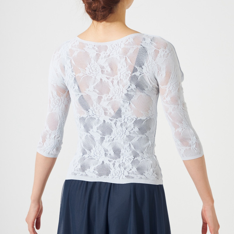 ノーソーイングニット】キシリトールシアーレース2Wayトップ 商品