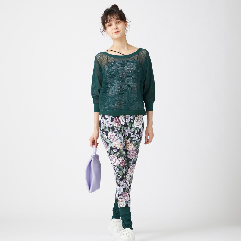 ノーソーイングニット】7分袖メッシュニットTシャツ 商品ページ