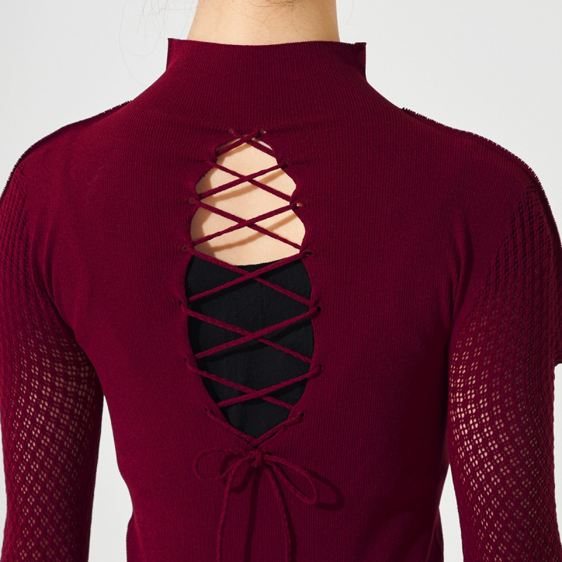 ☆バックレースアップハイネックトップ 商品ページ | チャコット