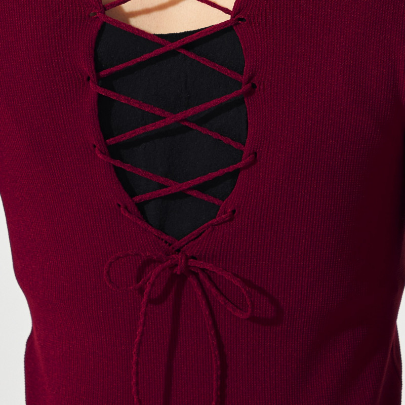 ☆バックレースアップハイネックトップ 商品ページ | チャコット