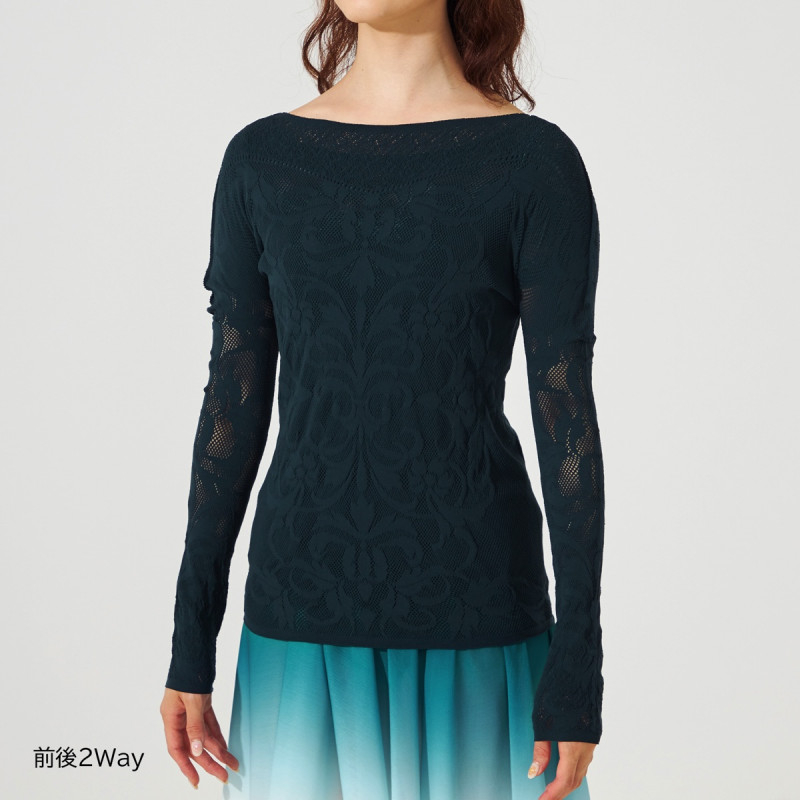 ☆シアー2wayVネックニットトップ 商品ページ | チャコット