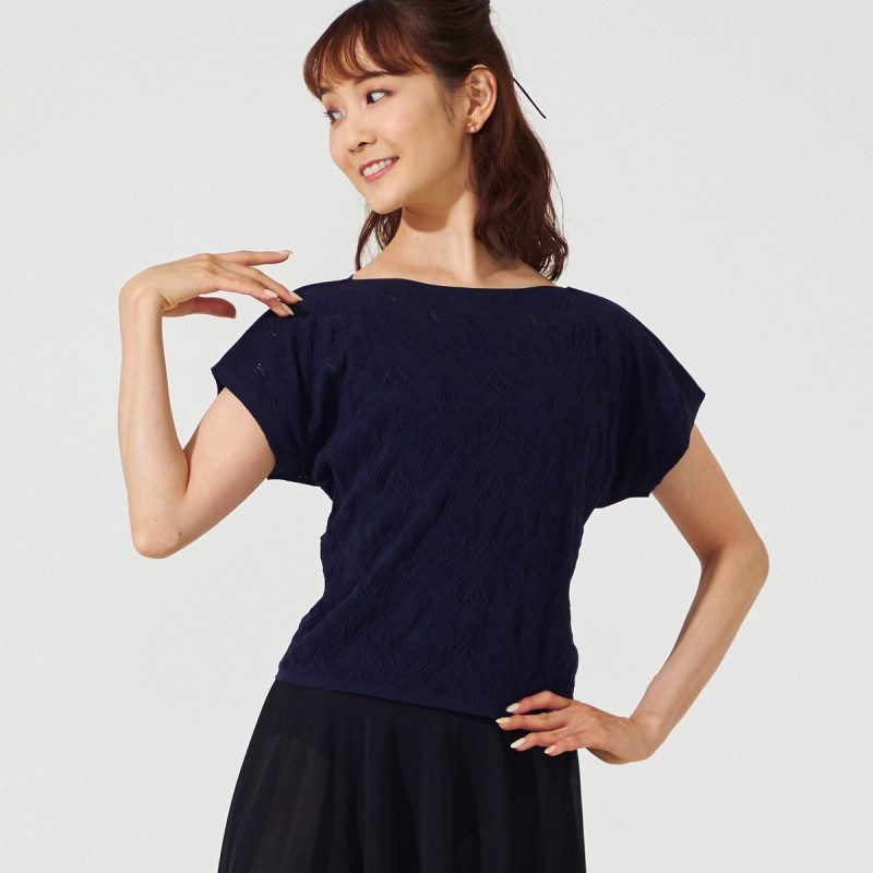 ☆ボートネックコンパクトニットTシャツ 商品ページ | チャコット