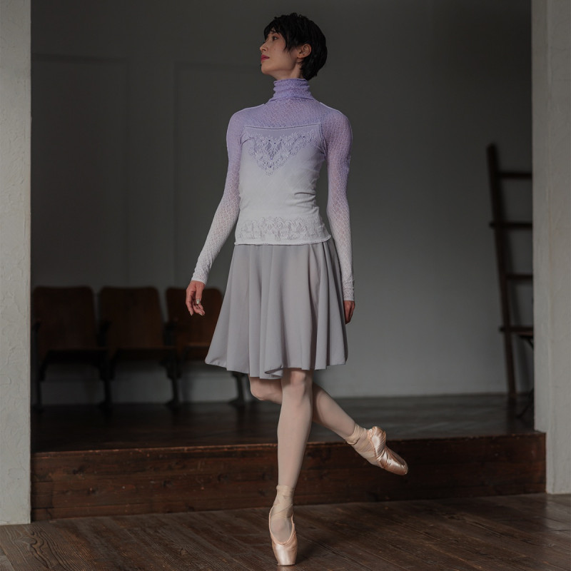 チャコット　ノーソーイング赤 ノーソーイングニット】クロップドメッシュニット 商品ページ