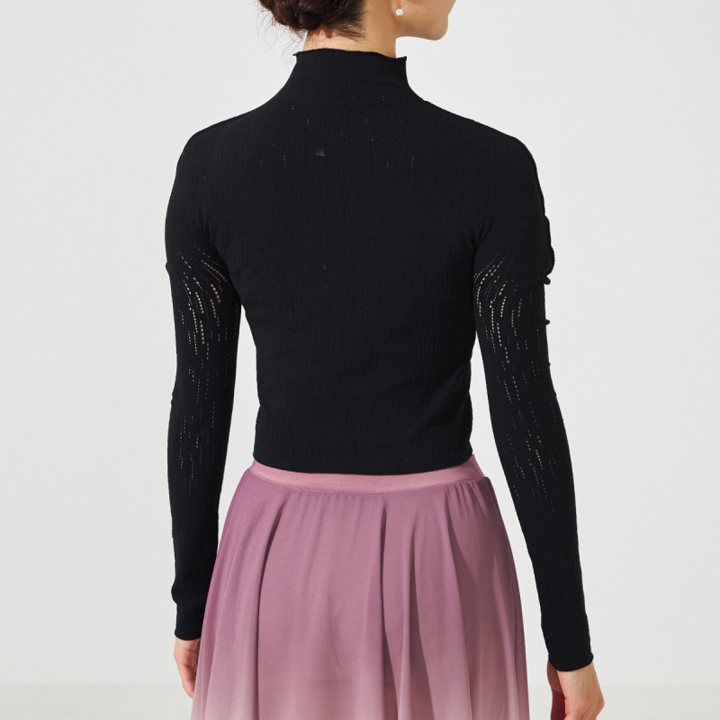 ノーソーイングニット】スタッズハイネックショートトップ 商品ページ