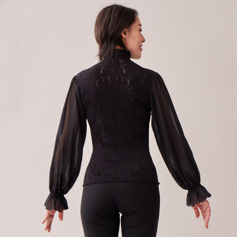 ノーソーイングニット】ドレープスリーブハイネックニット 商品ページ