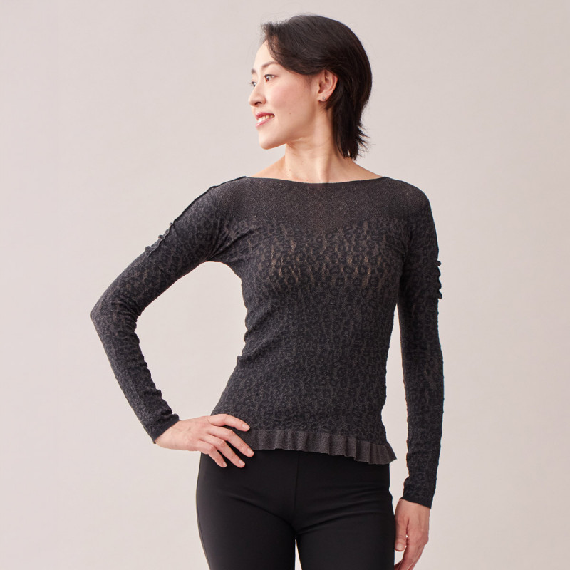 ノーソーイングニット】レオパードニットトップ 商品ページ