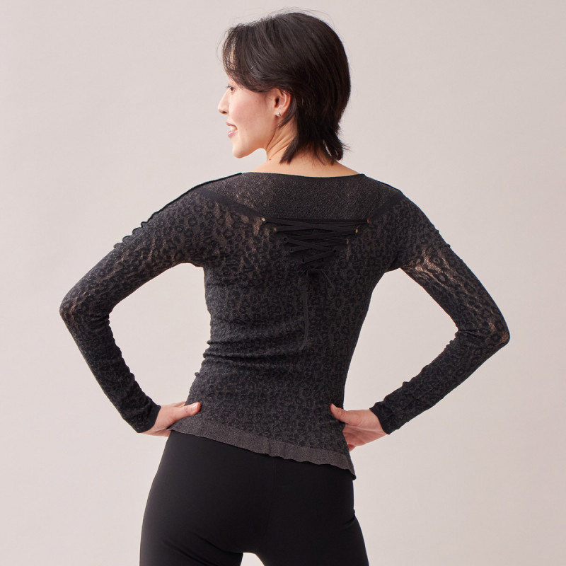 ノーソーイングニット】レオパードニットトップ 商品ページ