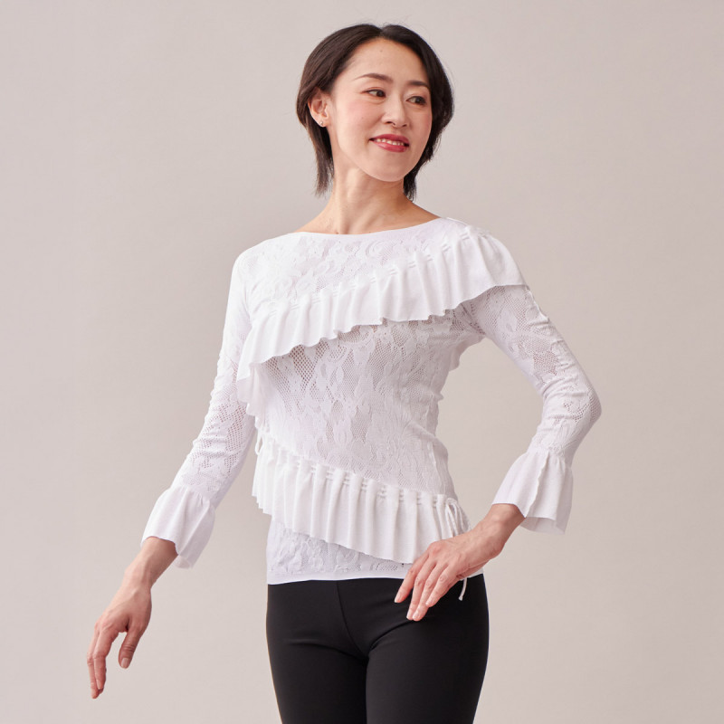 ノーソーイングニット】ラグジュアリーフリルニットトップ 商品ページ