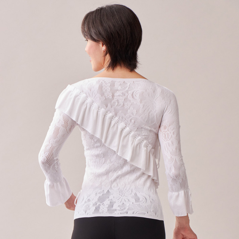 ノーソーイングニット】ラグジュアリーフリルニットトップ 商品ページ