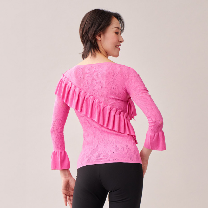 ノーソーイングニット】ラグジュアリーフリルニットトップ 商品ページ