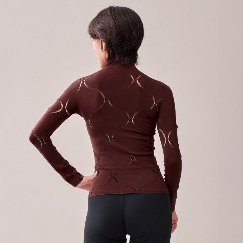 ノーソーイングニット】ウェイビーラインハイネックトップ 商品ページ