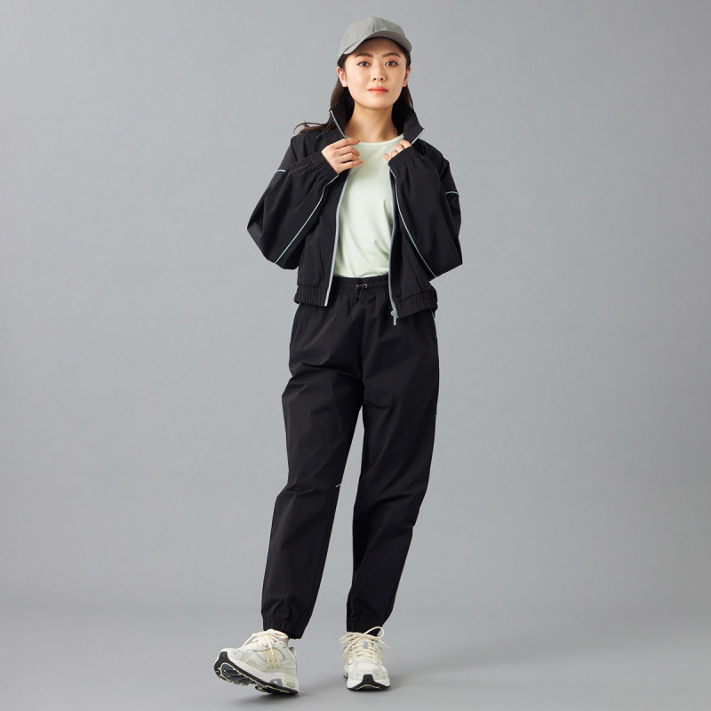 新品未使用サイズ5【PGG】サイドロゴ タフタジョガーパンツ Re:EDIT（リエディ） パンツ 「2024SS COLLECTION」「低身長/高身長