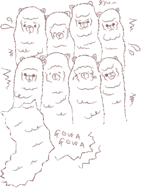 アルパカが苦手なことのイラスト