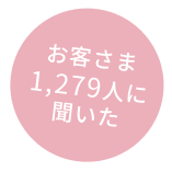 お客さま1,279人に聞いた