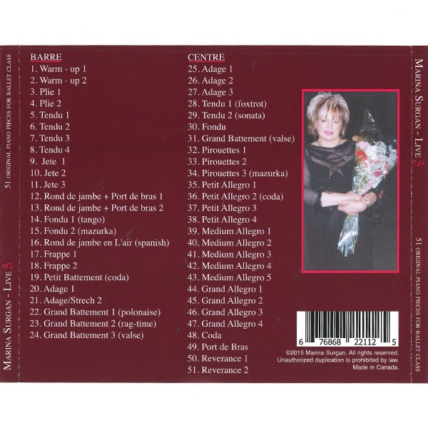 【CD】Marina Surgan Live 3[MSRR04]