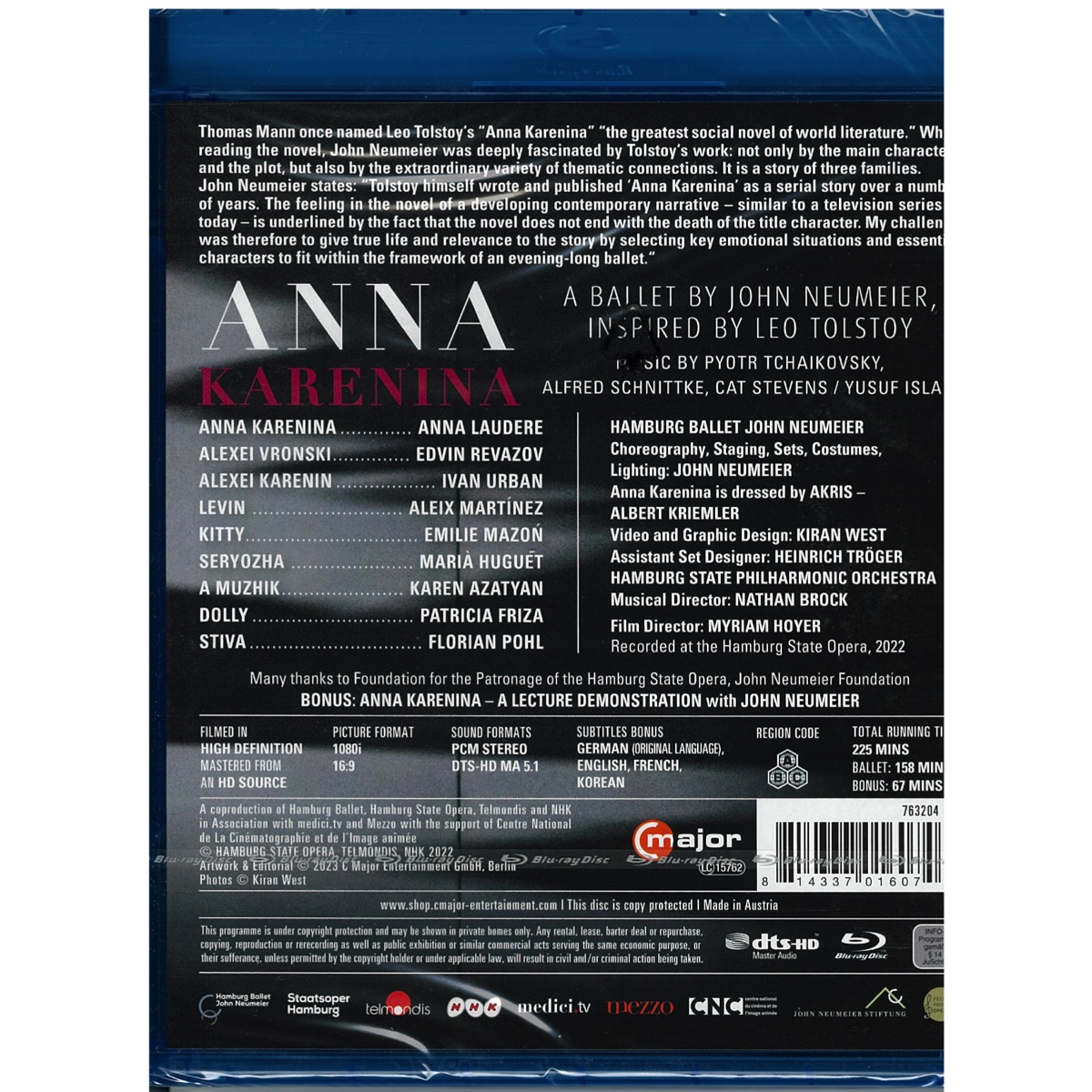【Blu-ray】ハンブルク・バレエ「アンナ・カレーニナ」[763204]